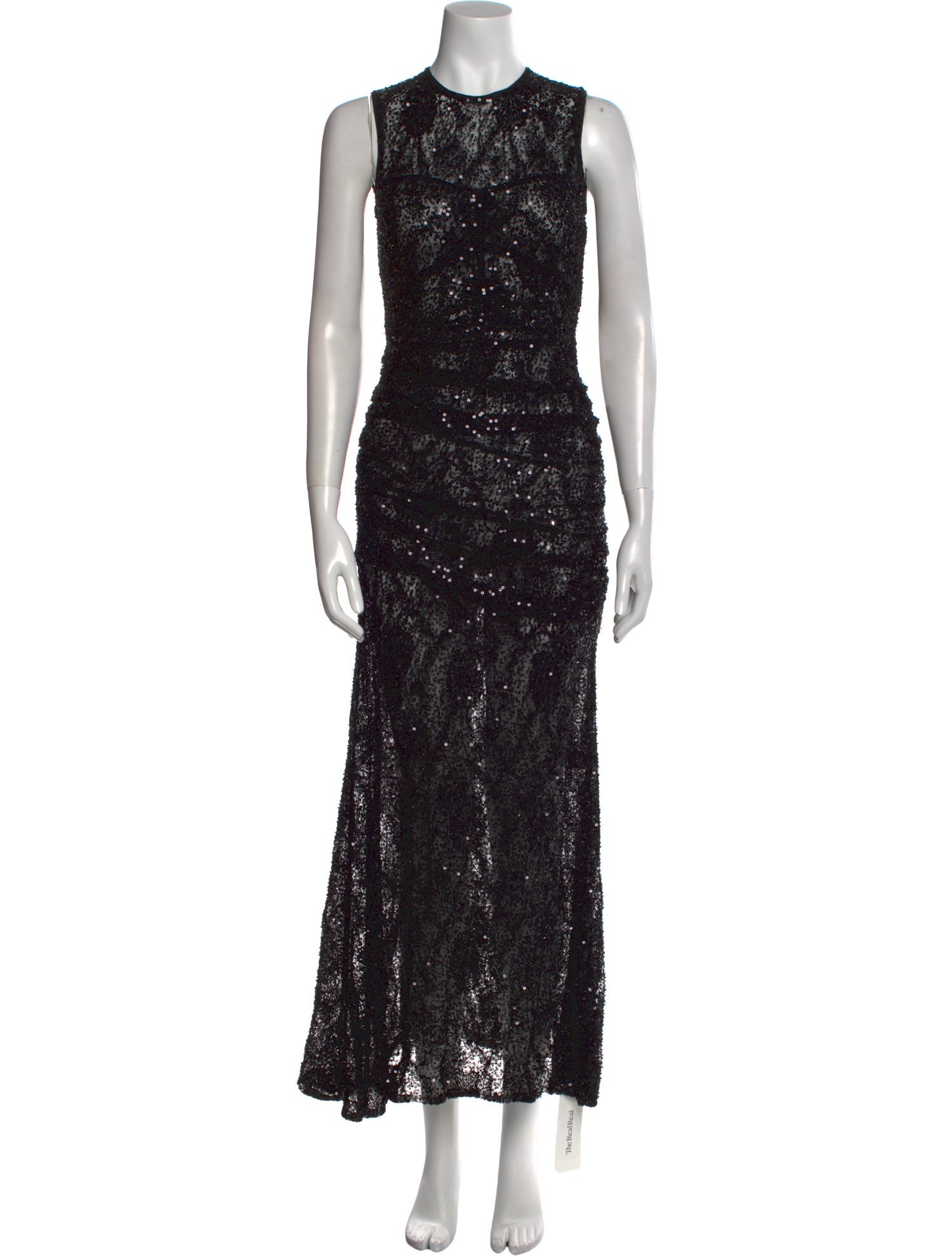 Aknvas Lace Pattern Long Dress