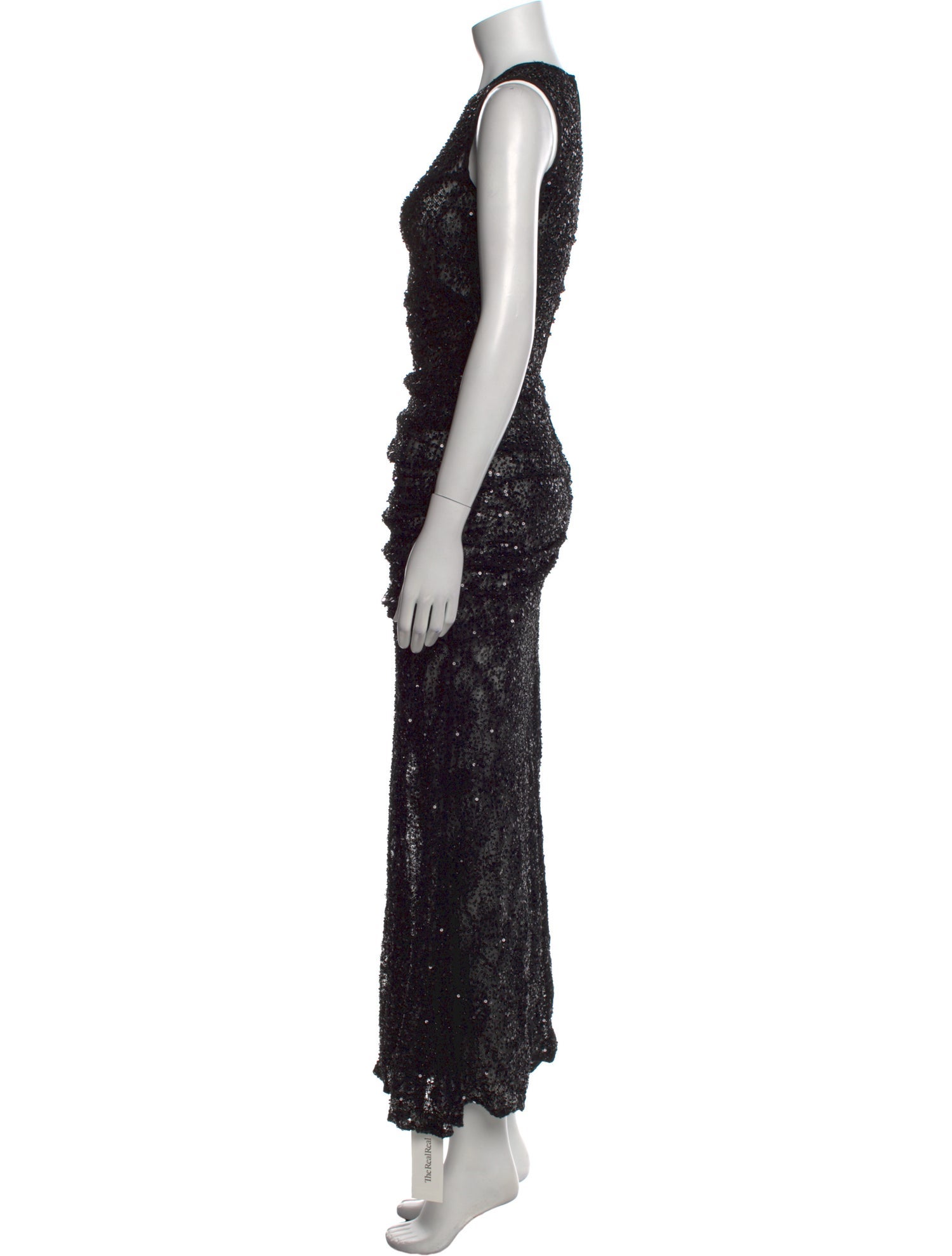 Aknvas Lace Pattern Long Dress