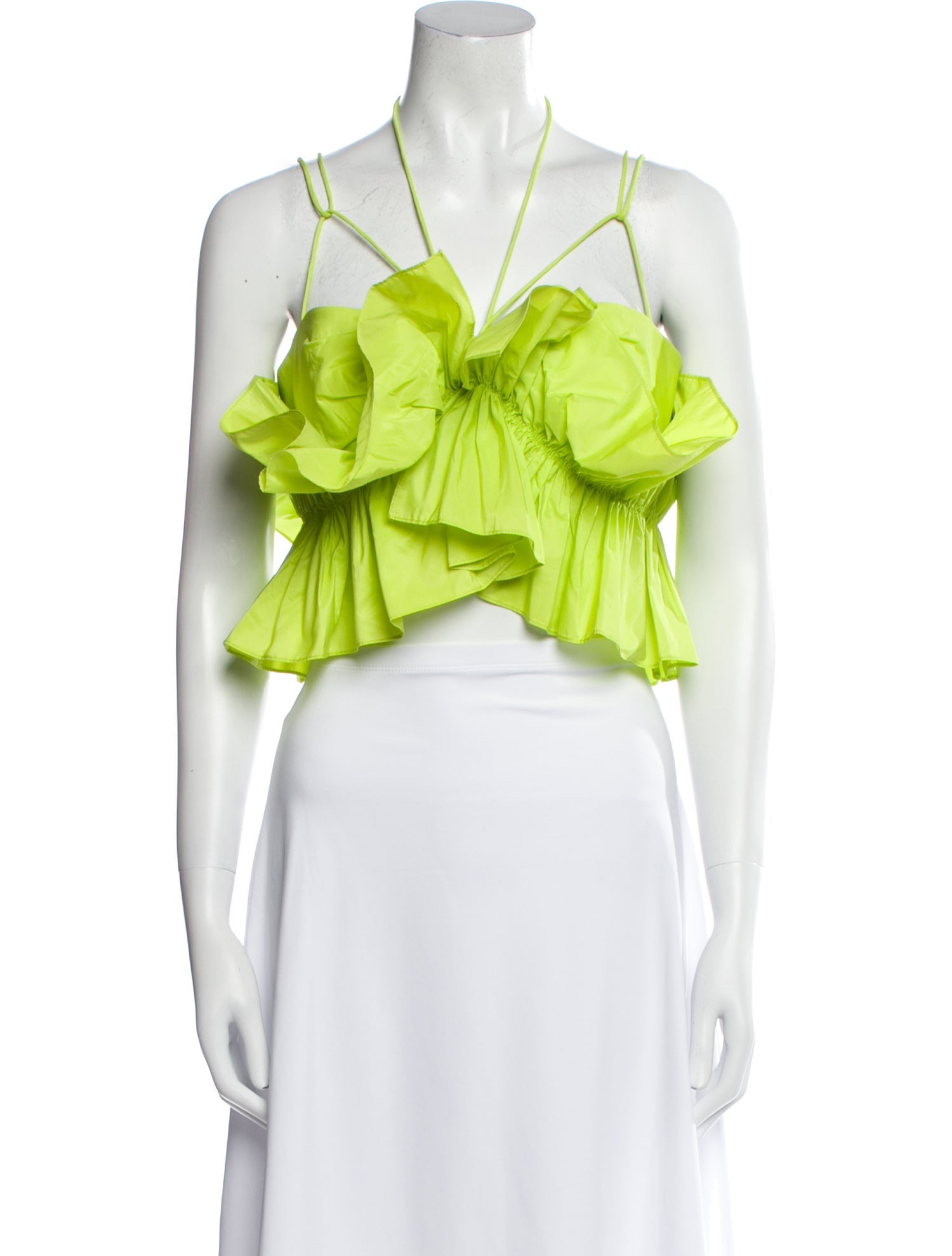 Aknvas V-Neck Sleeveless Crop Top w/ Tags