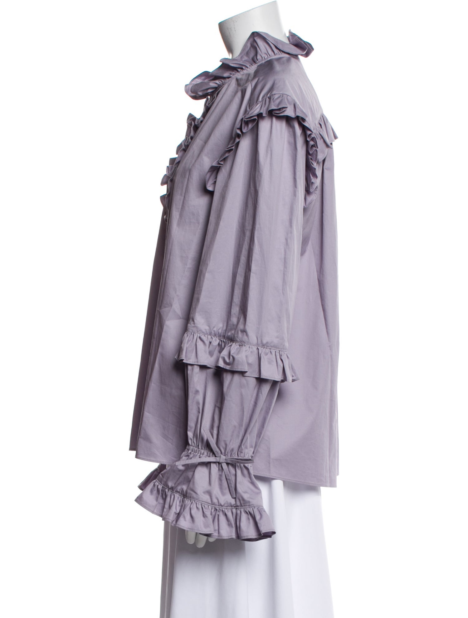 Aknvas Mock Neck Long Sleeve Blouse w/ Tags