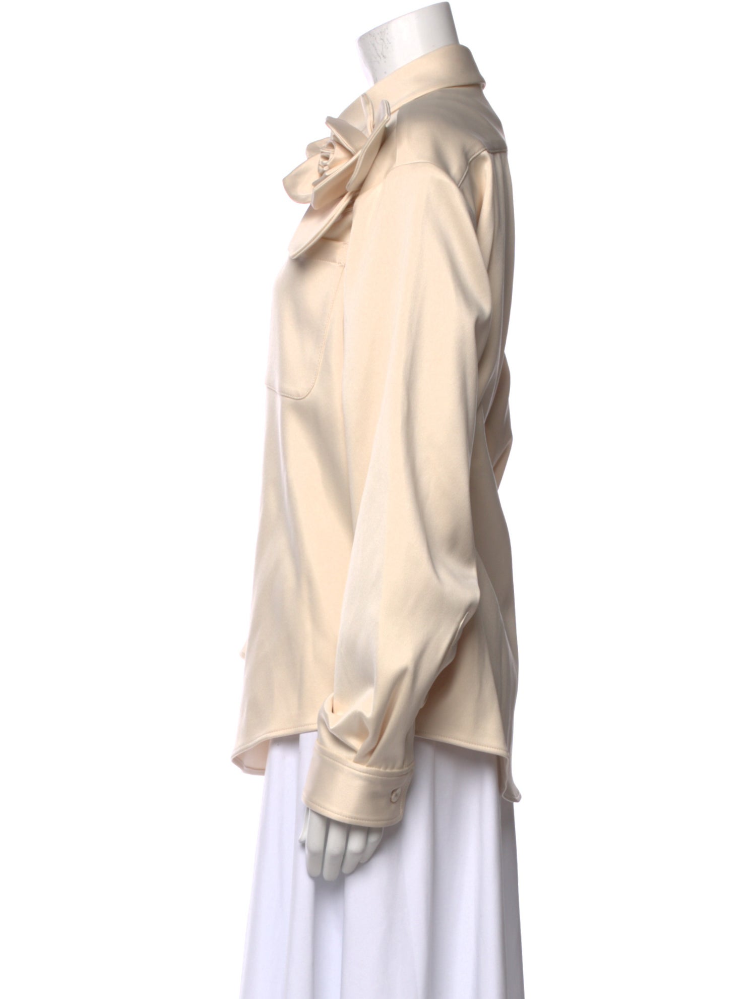 Aknvas Long Sleeve Button-Up Top