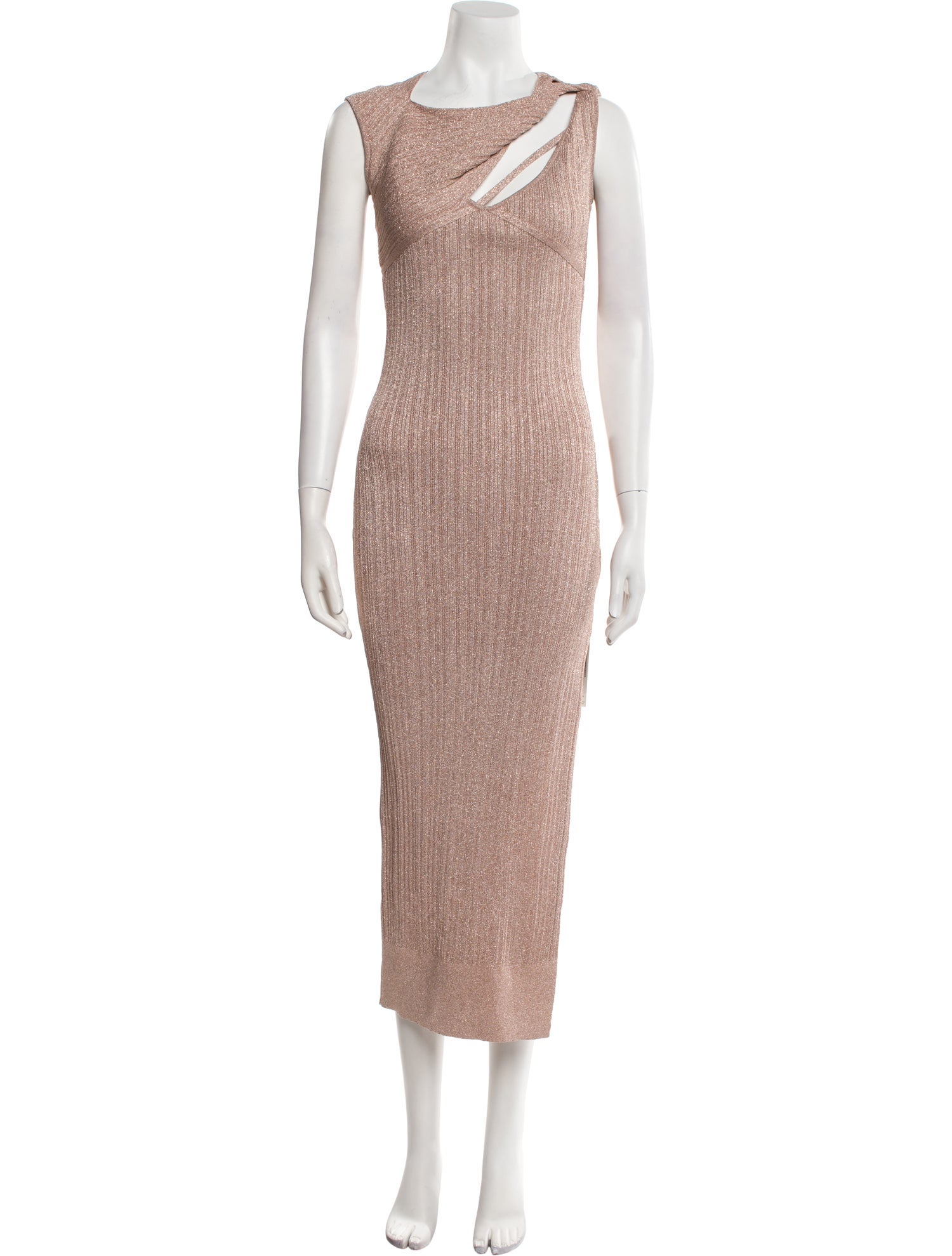 Aknvas Bateau Neckline Long Dress