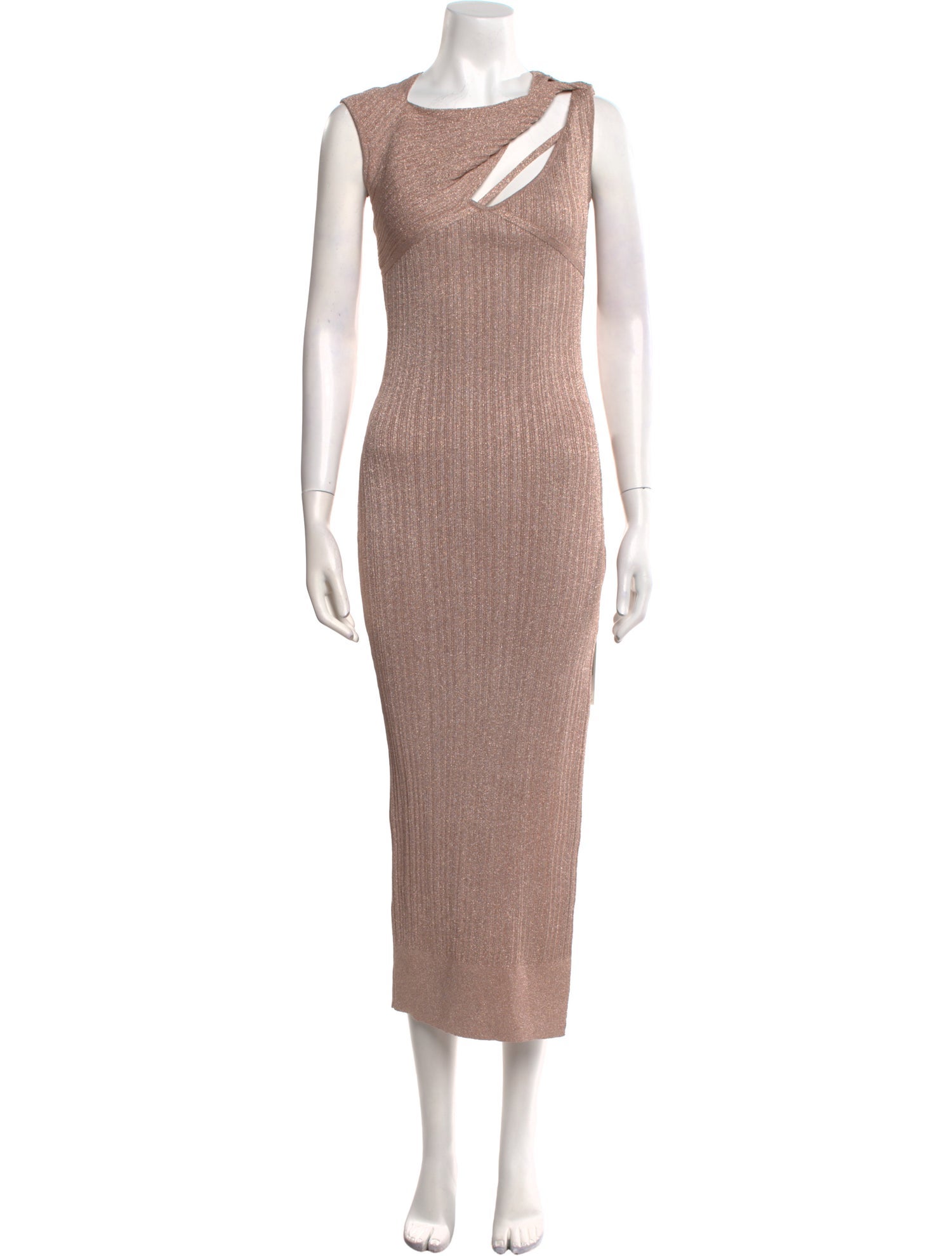 Aknvas Bateau Neckline Long Dress