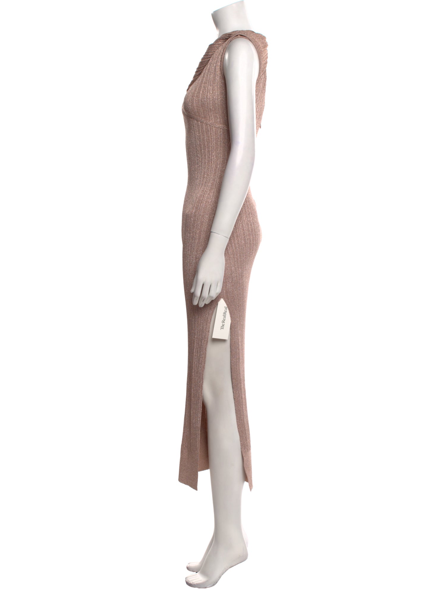 Aknvas Bateau Neckline Long Dress