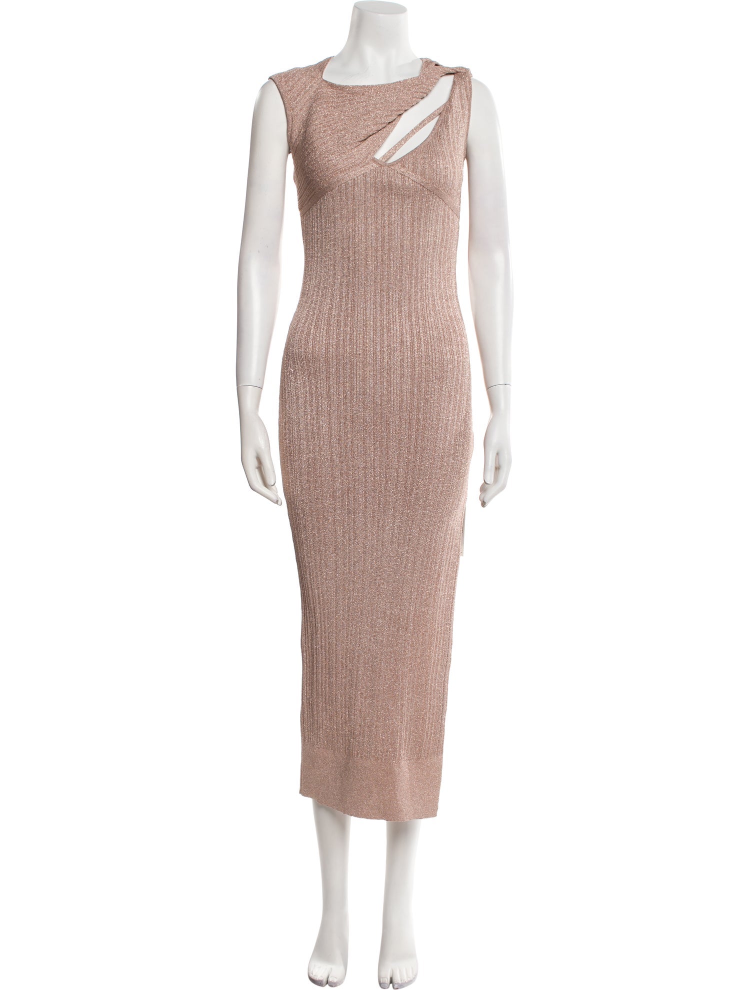 Aknvas Bateau Neckline Long Dress