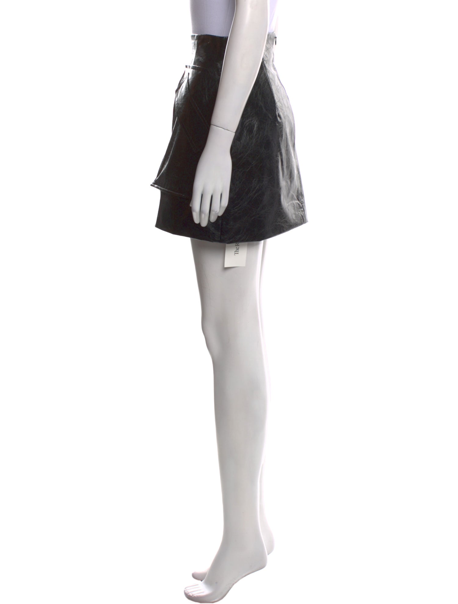 Aknvas Faux Leather Mini Skirt