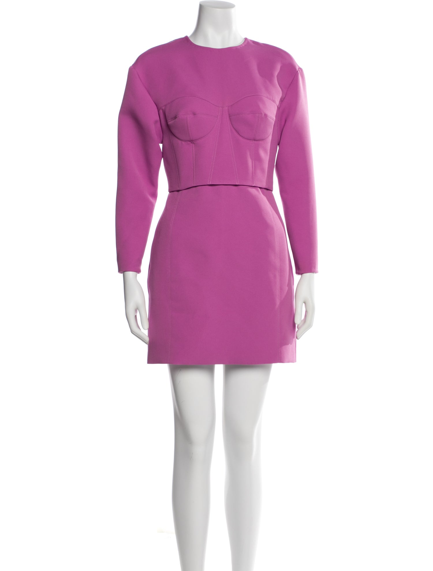 Aknvas Crew Neck Mini Dress