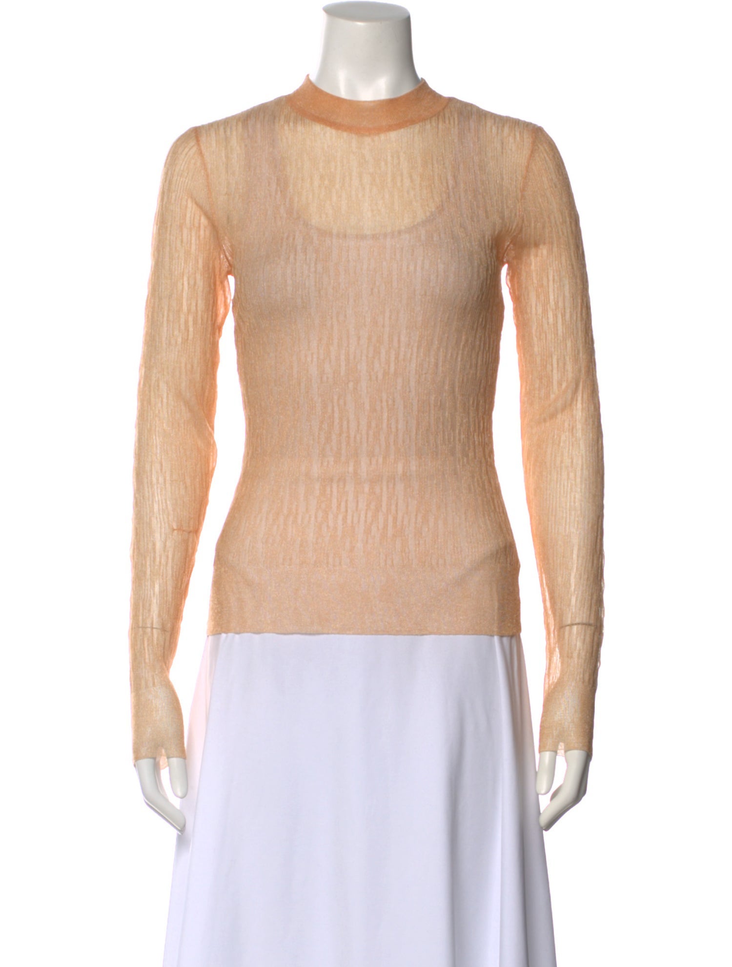 Aknvas Mock Neck Long Sleeve Top w/ Tags