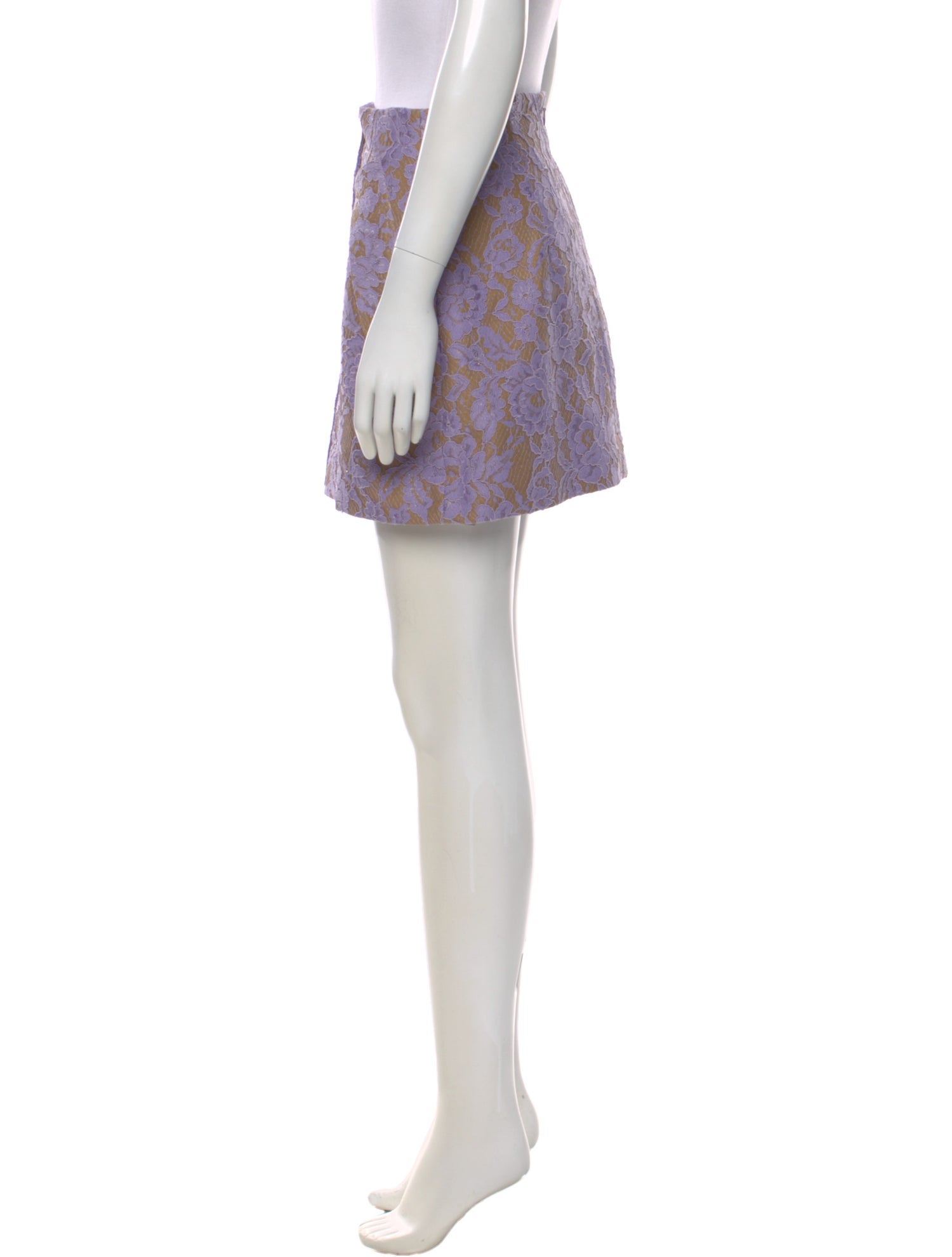 Aknvas Lace Pattern Mini Skirt w/ Tags