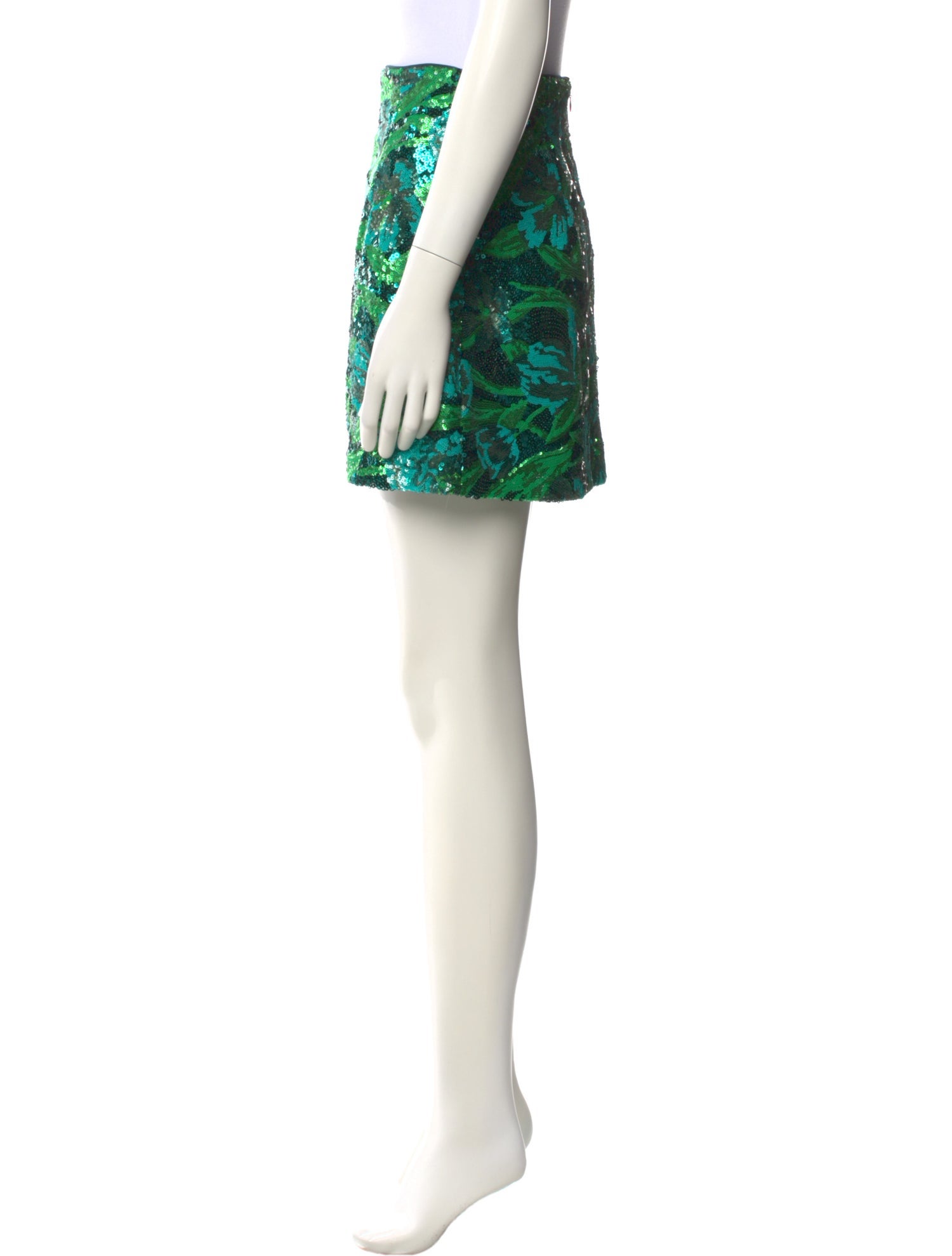 Aknvas Floral Print Mini Skirt