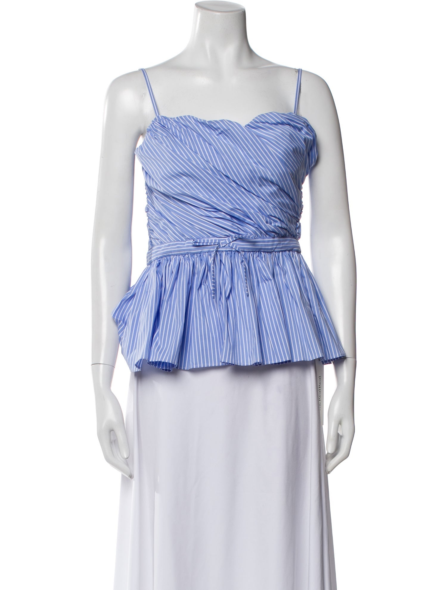 Aknvas Striped Square Neckline Top w/ Tags