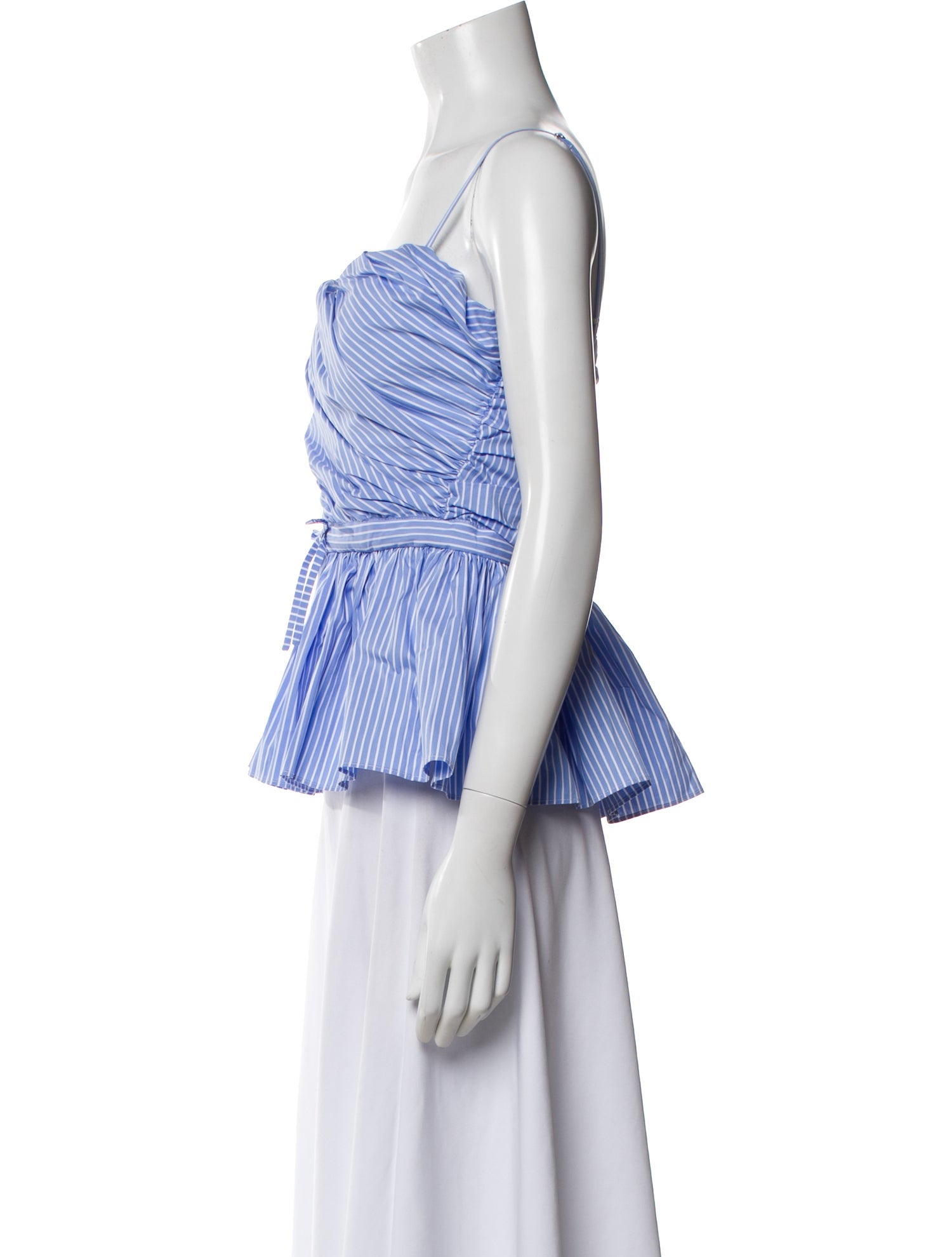 Aknvas Striped Square Neckline Top w/ Tags