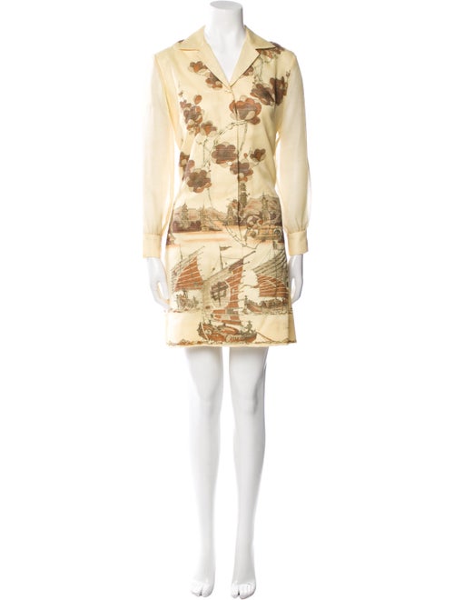 Alfred Shaheen Printed Mini Dress