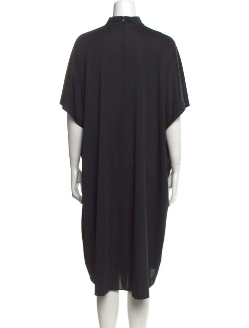 Alfred Shaheen Mock Neck Midi Length Dress