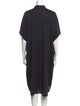 Alfred Shaheen Mock Neck Midi Length Dress