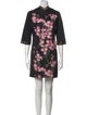 Alfred Shaheen Floral Print Mini Dress