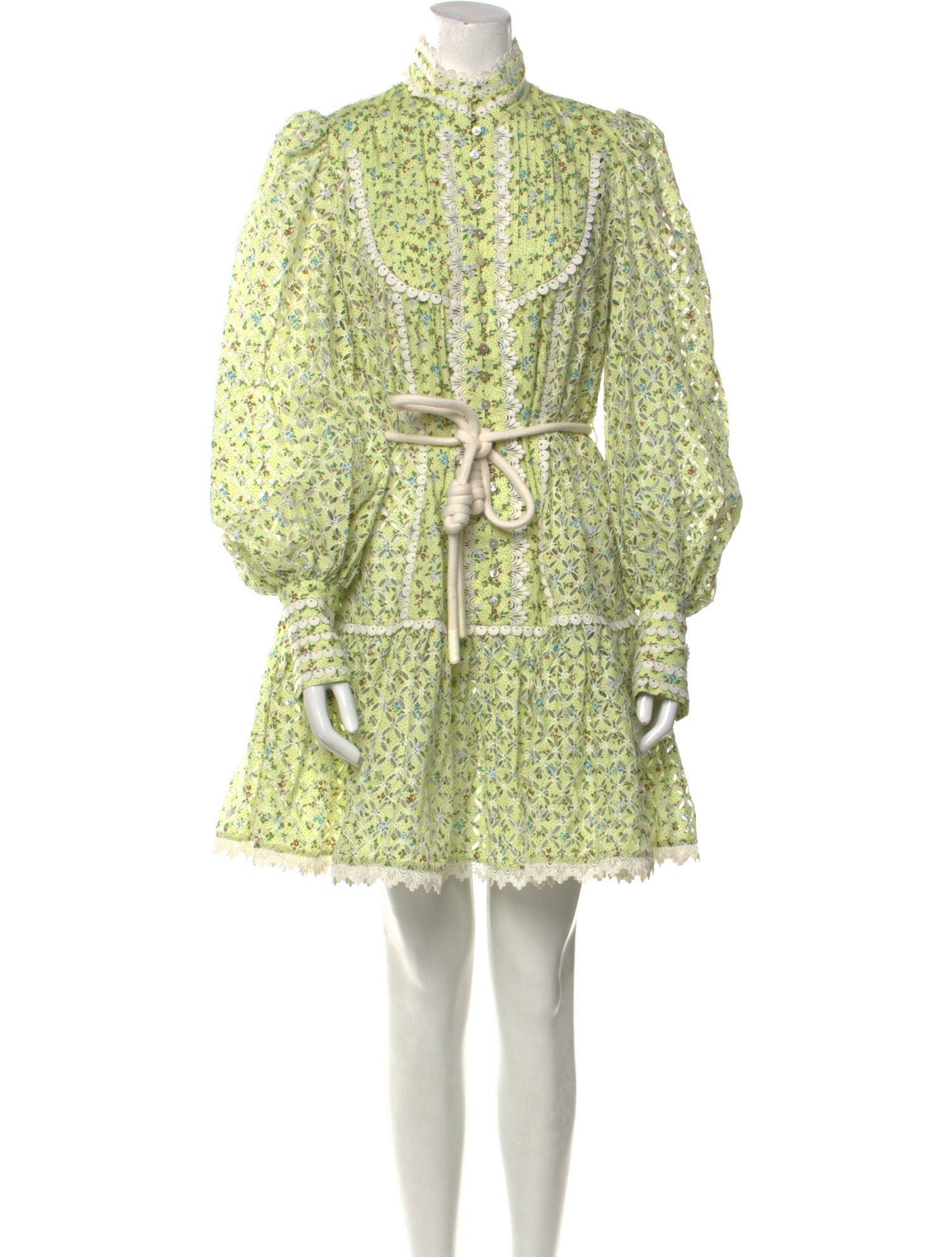 ALÉMAIS Floral Print Mini Dress