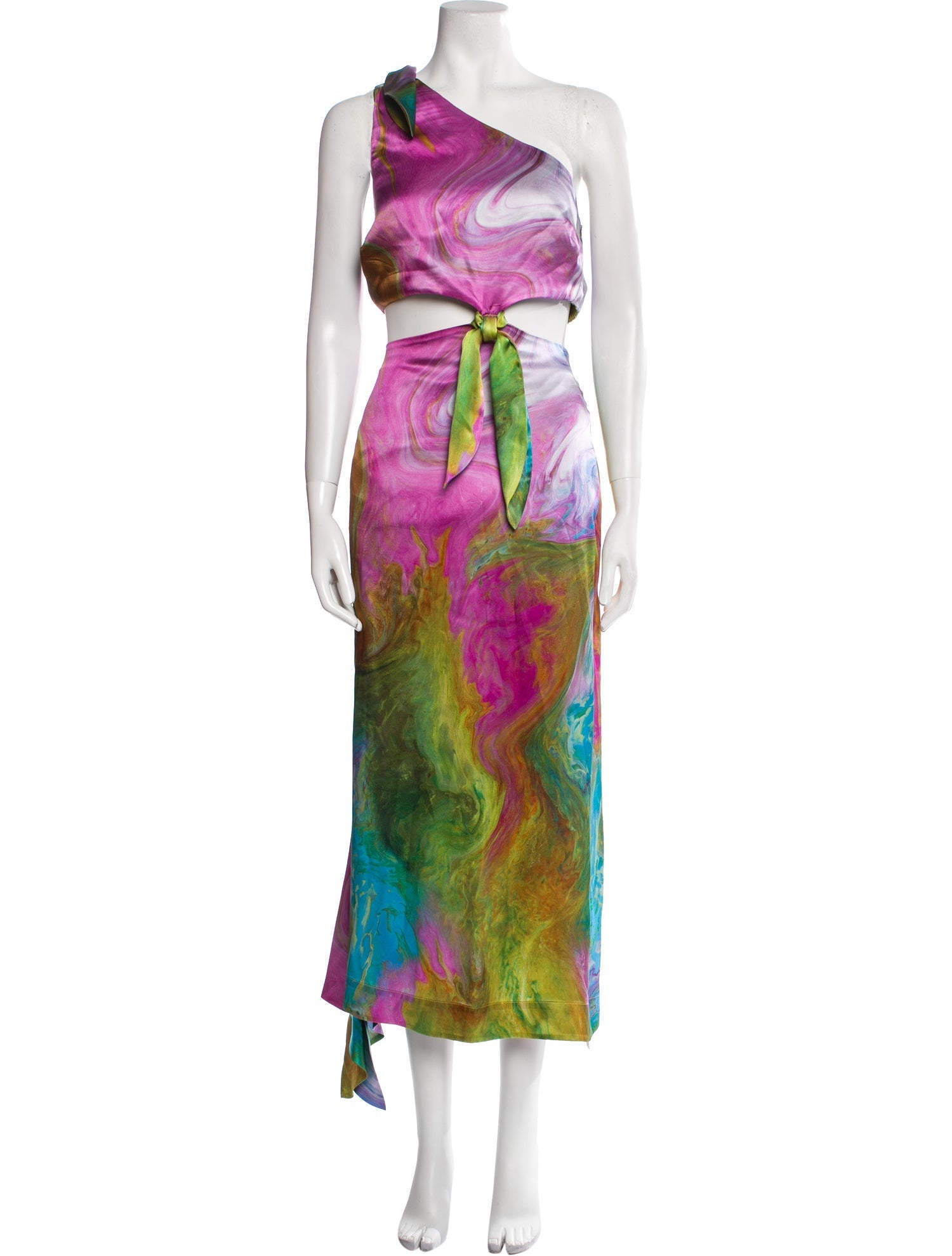 Alemais Orange Silk Casual Dress main image 1
