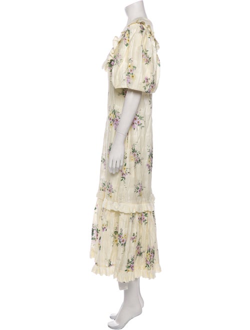 ALÉMAIS Floral Print Long Dress