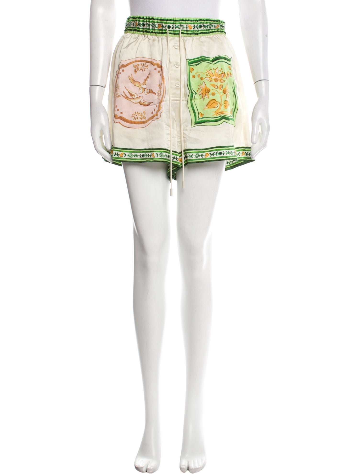 ALÉMAIS Silk Mini Shorts