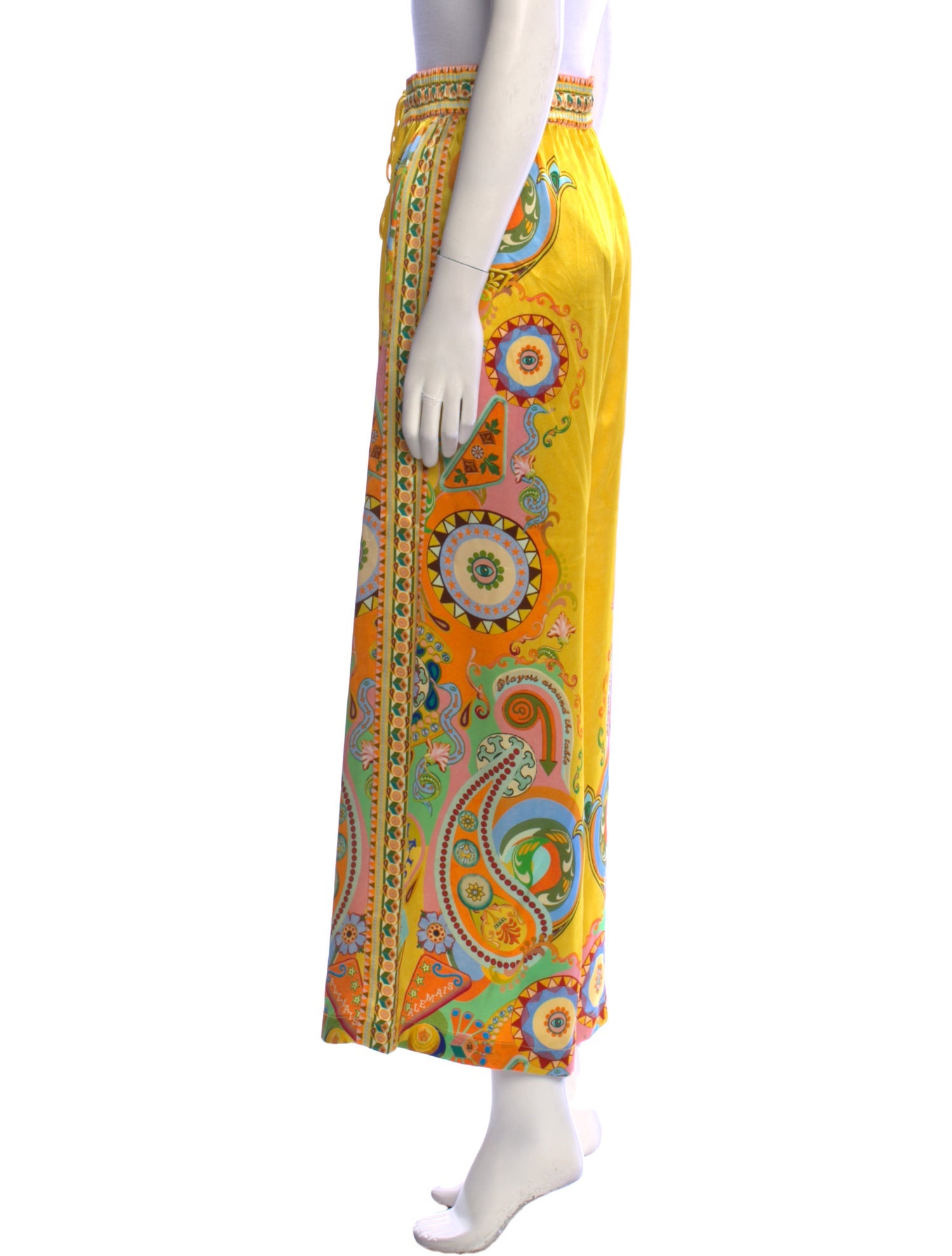 ALÉMAIS Silk Wide Leg Pants