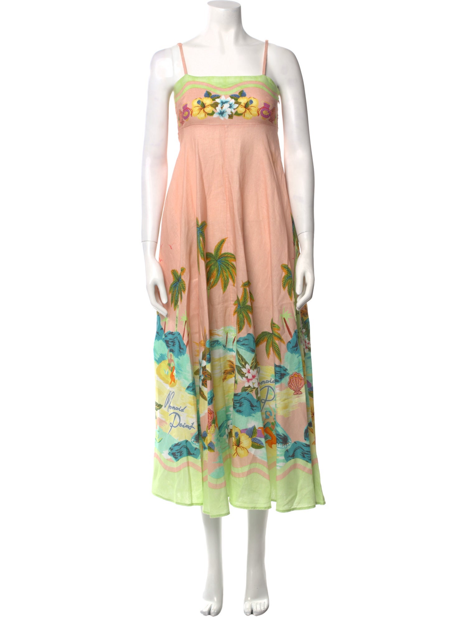 ALÉMAIS Floral Print Long Dress