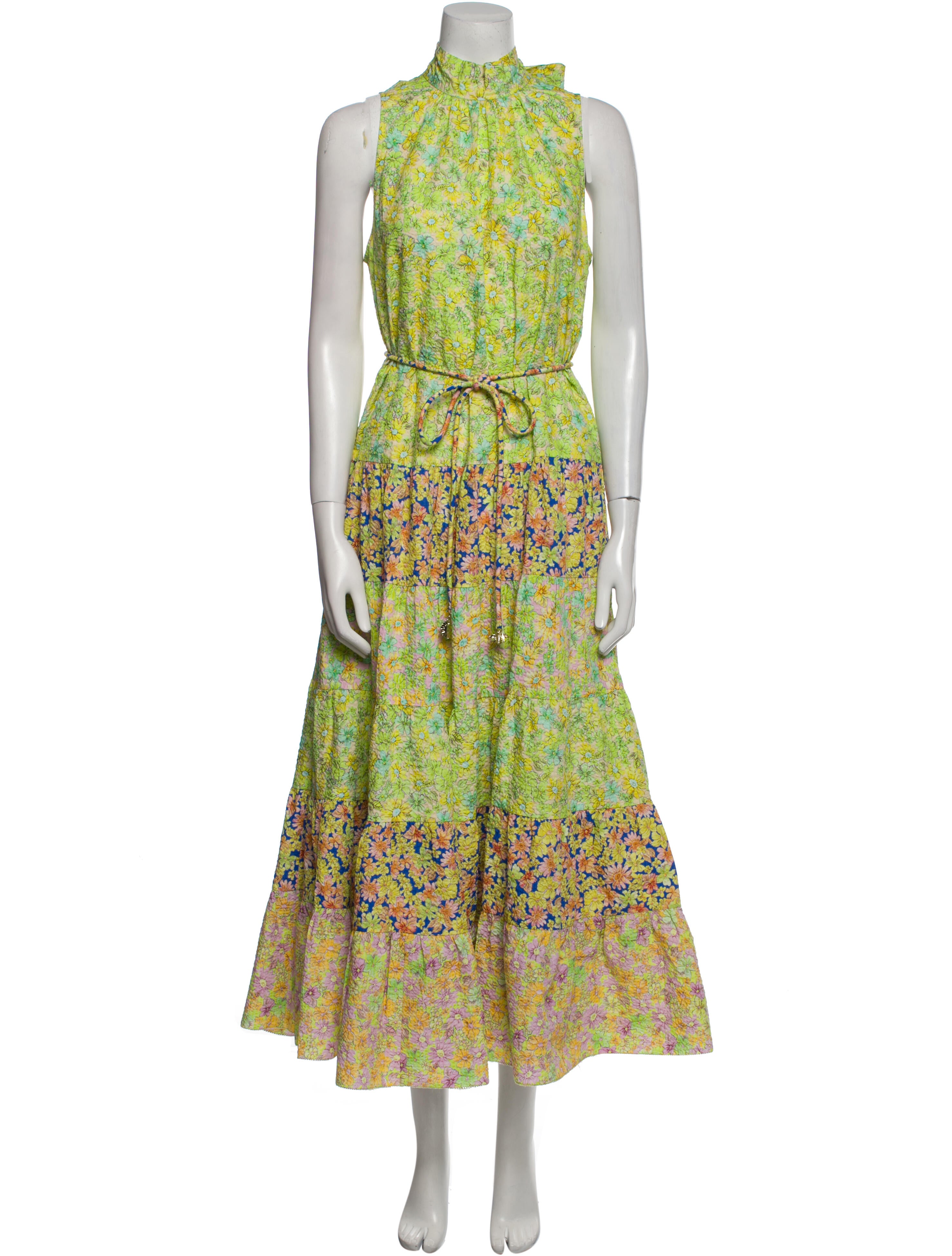 ALÉMAIS Floral Print Long Dress