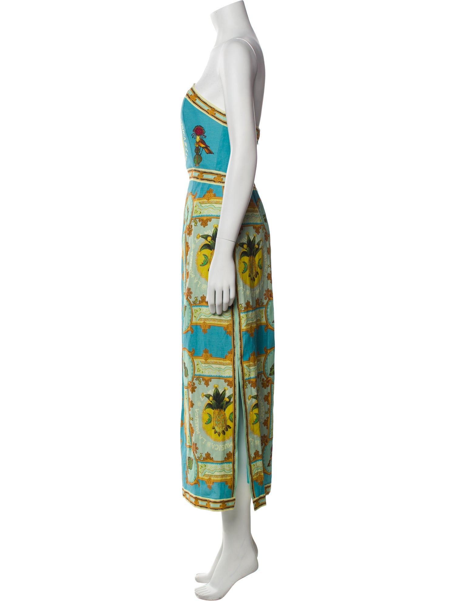 ALÉMAIS Printed Long Dress