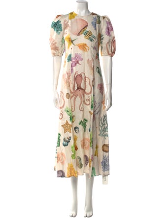ALÉMAIS Linen Long Dress