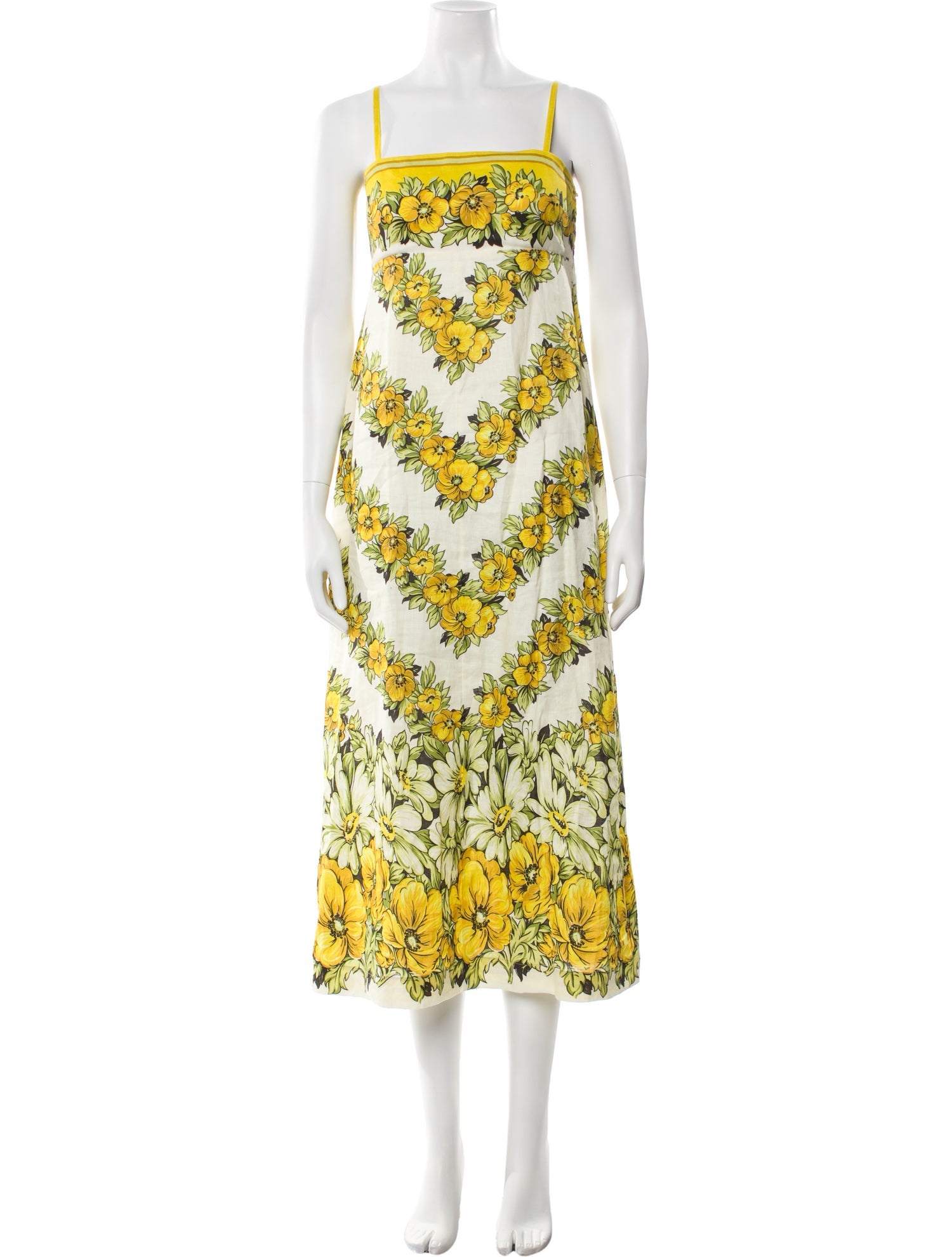 ALÉMAIS Floral Print Long Dress