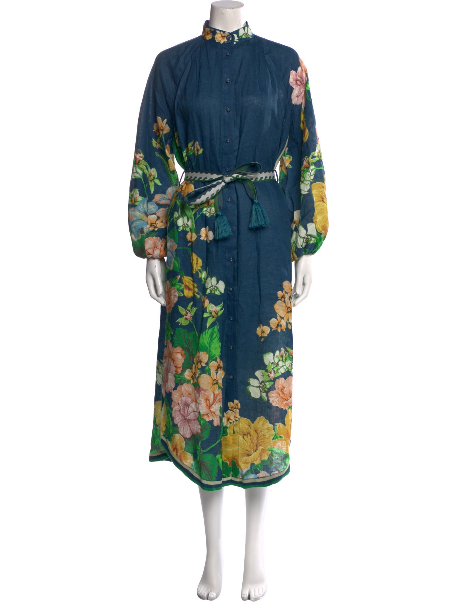 ALÉMAIS Linen Midi Length Dress