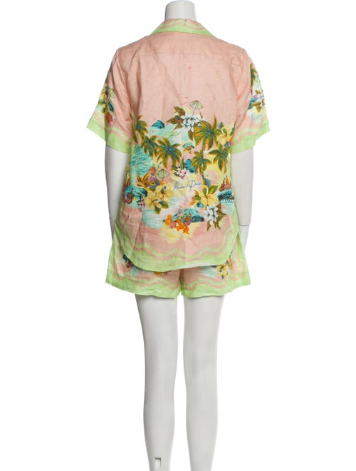 ALÉMAIS Linen Printed Short Set