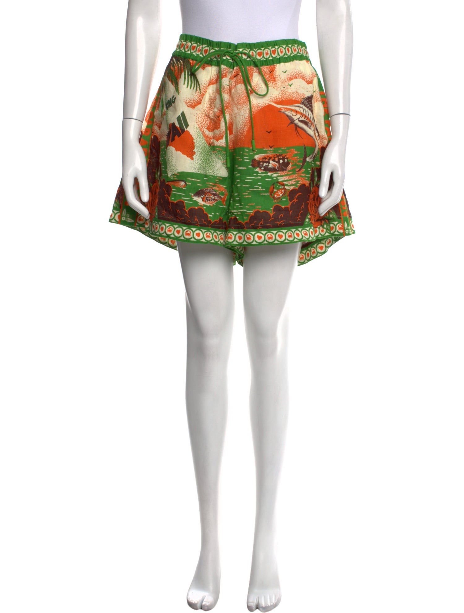 ALÉMAIS Linen Mini Shorts