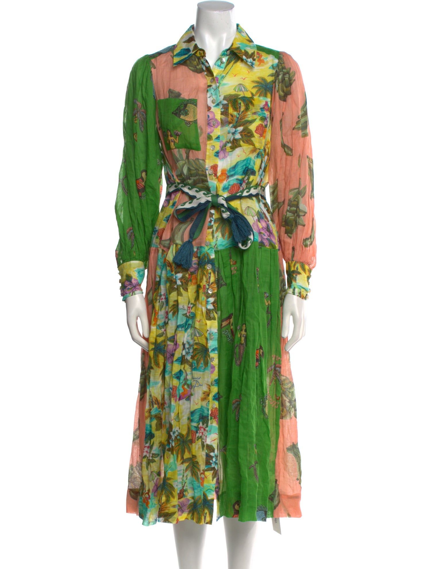 ALÉMAIS Printed Long Dress