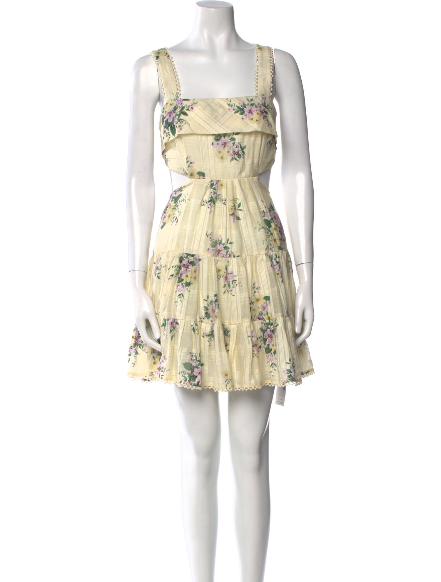 ALÉMAIS Floral Print Mini Dress