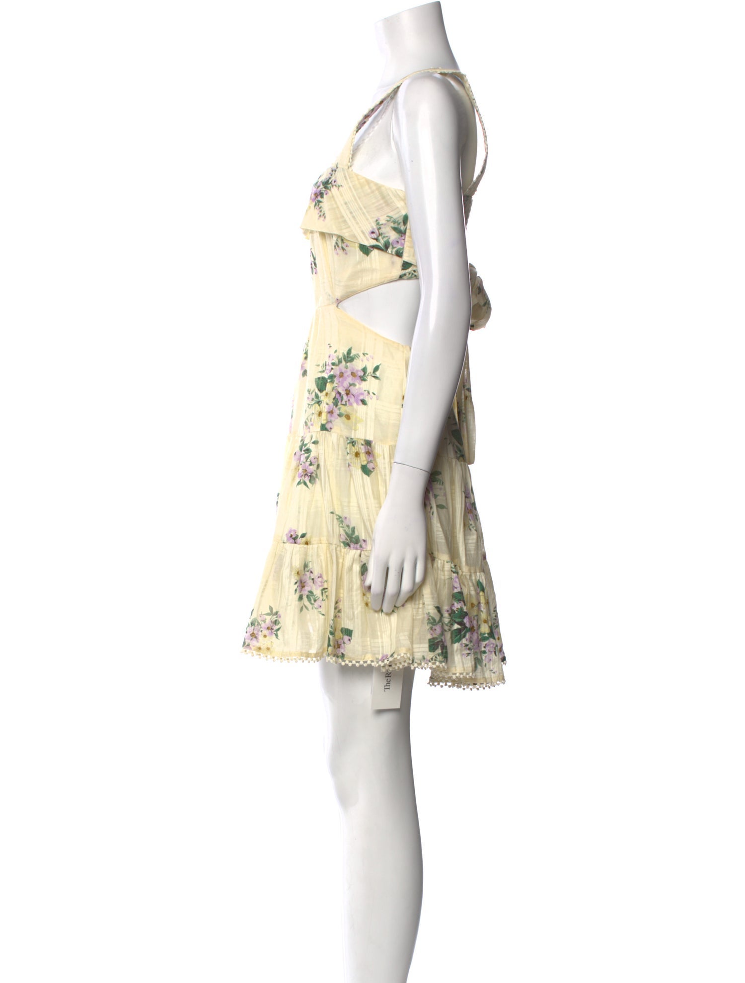 ALÉMAIS Floral Print Mini Dress