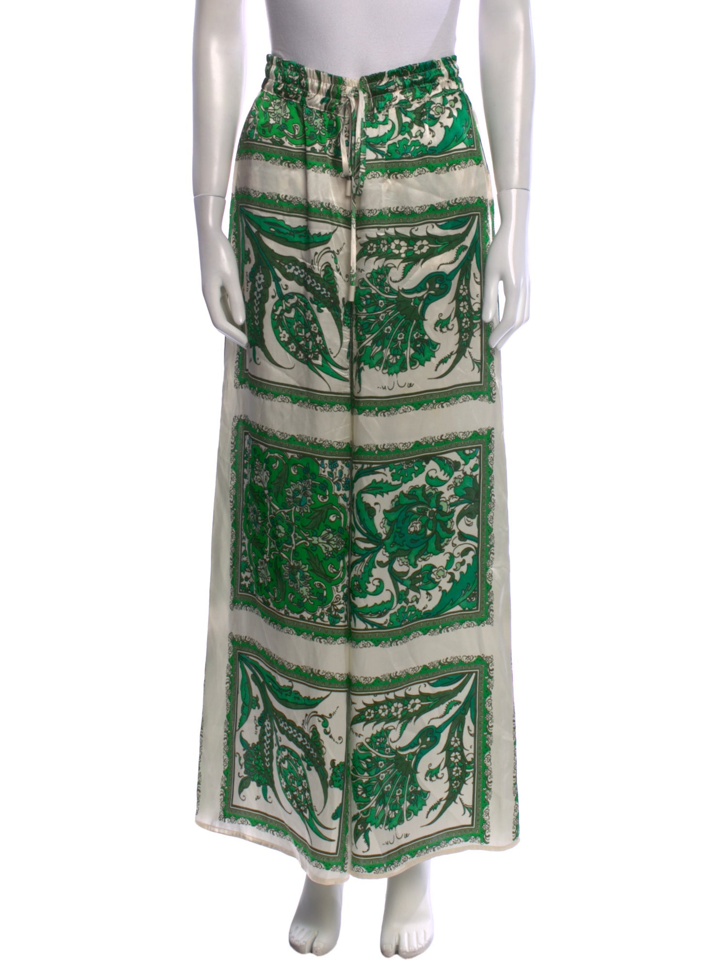 ALÉMAIS Silk Wide Leg Pants