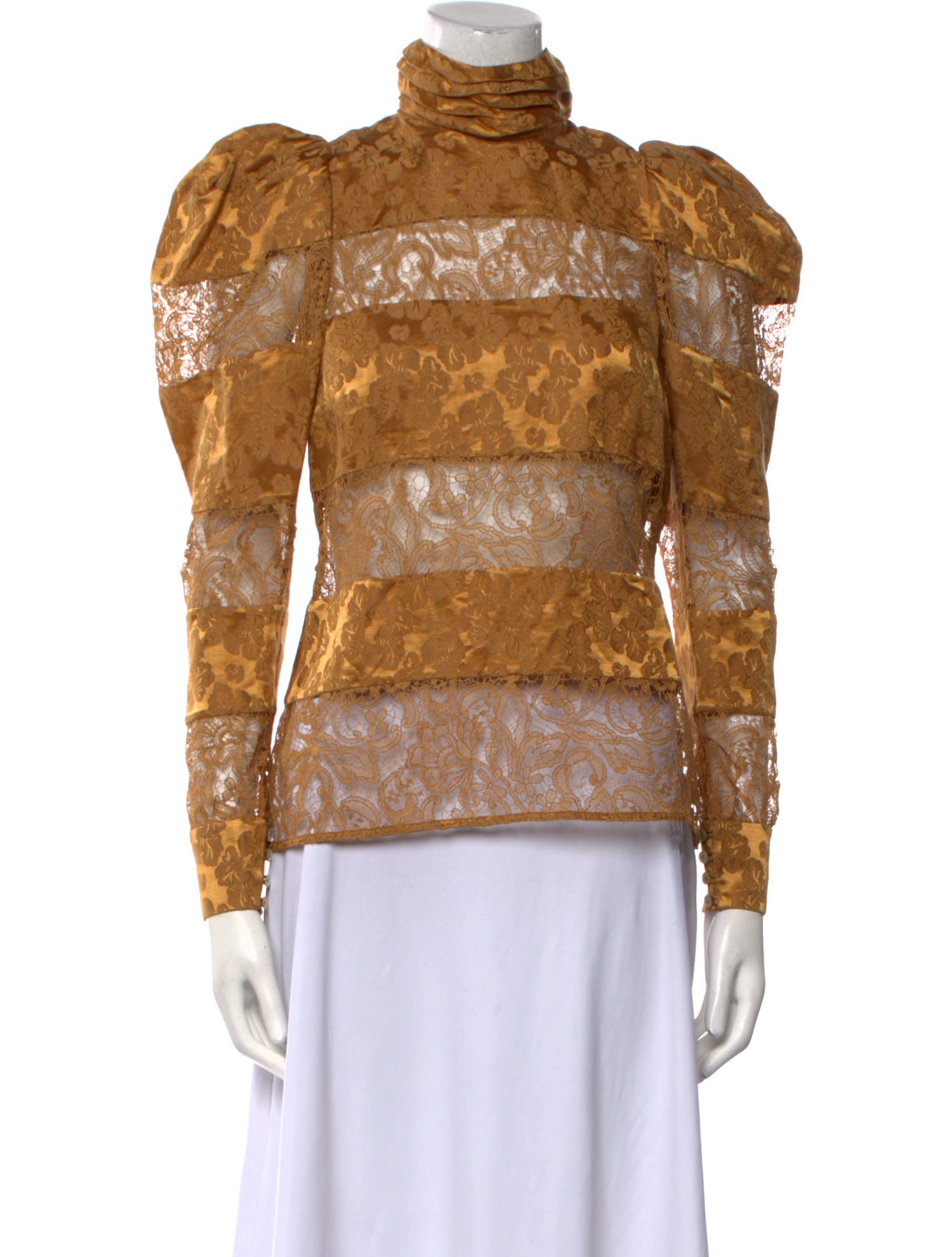 ALÉMAIS Linen Lace Pattern Sweatshirt