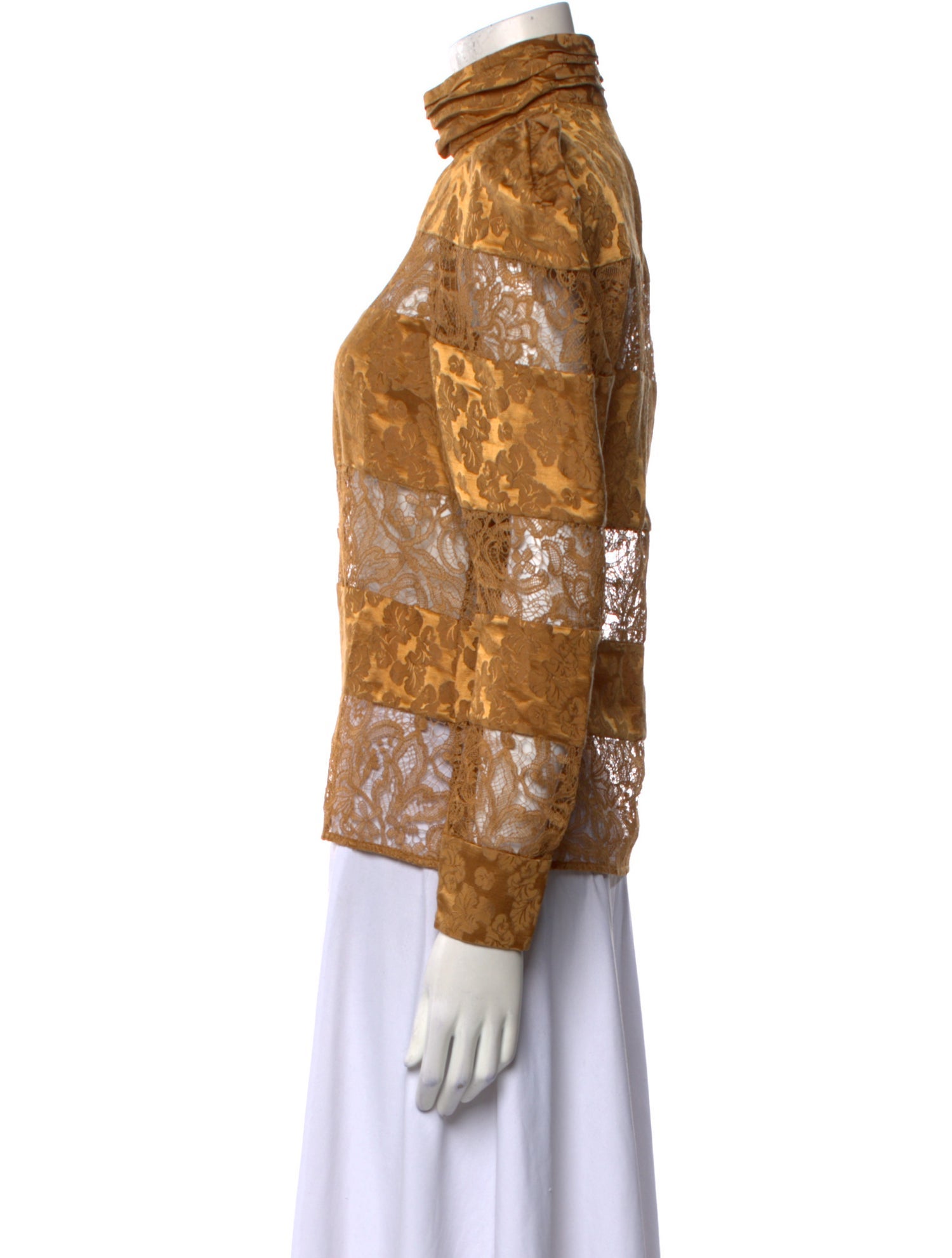 ALÉMAIS Linen Lace Pattern Sweatshirt