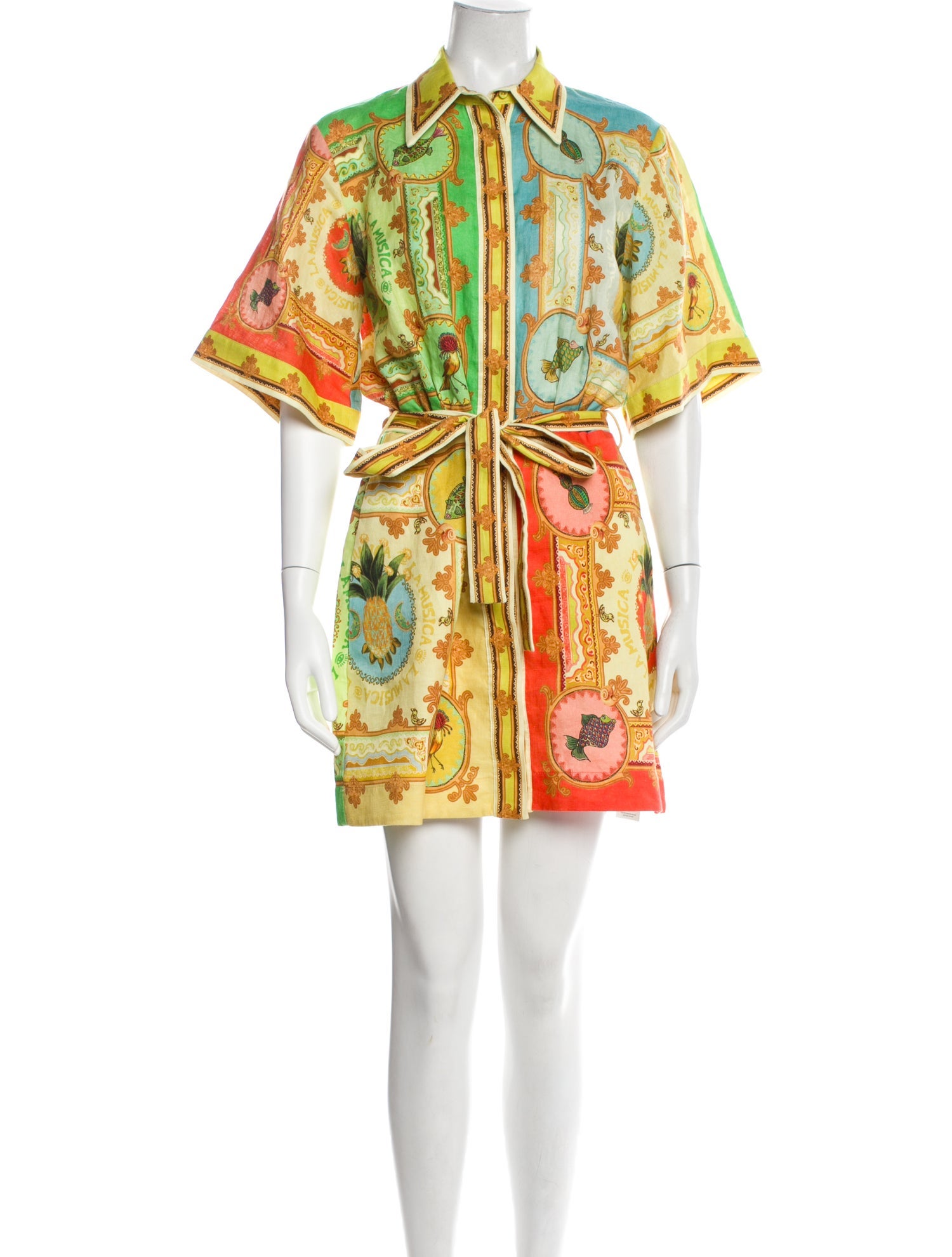 ALÉMAIS Paisley Print Mini Dress