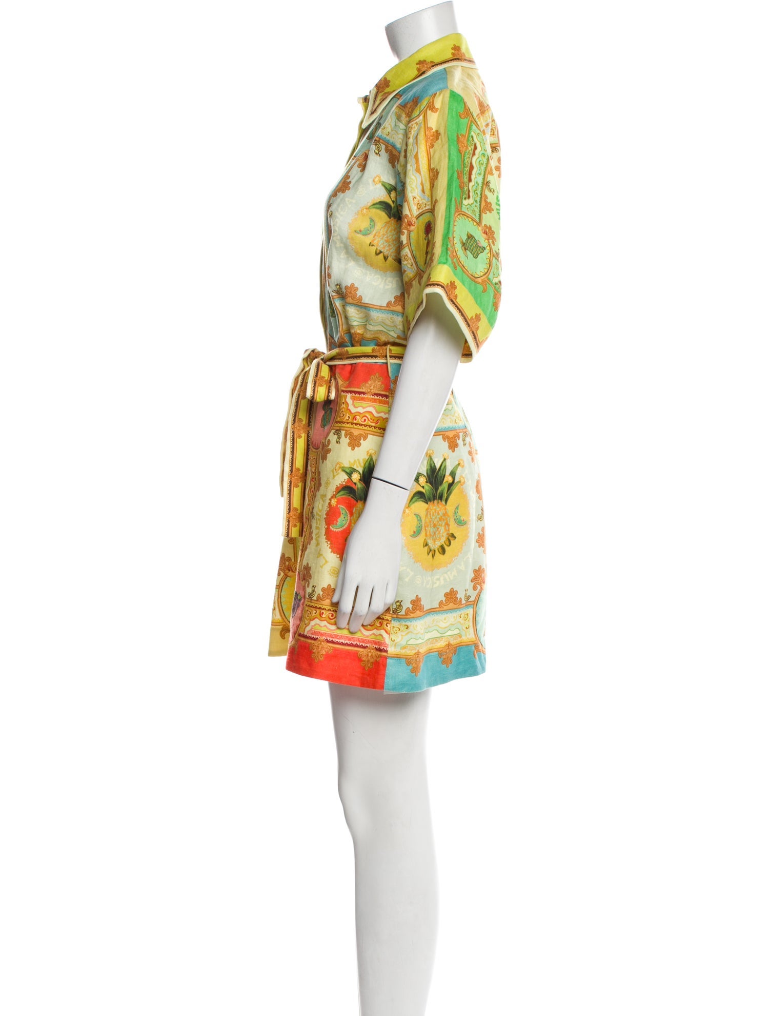 ALÉMAIS Paisley Print Mini Dress