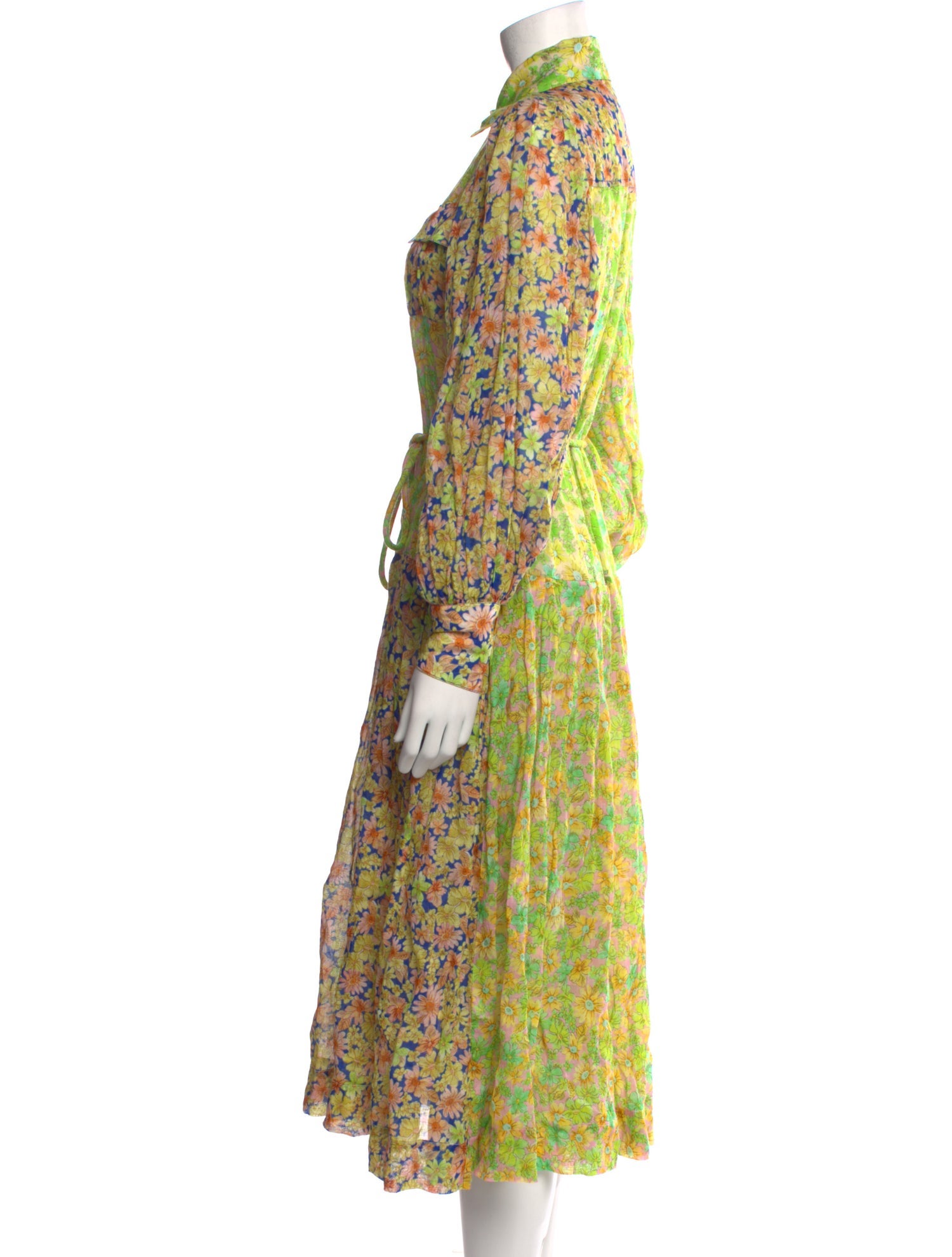 ALÉMAIS Floral Print Midi Length Dress