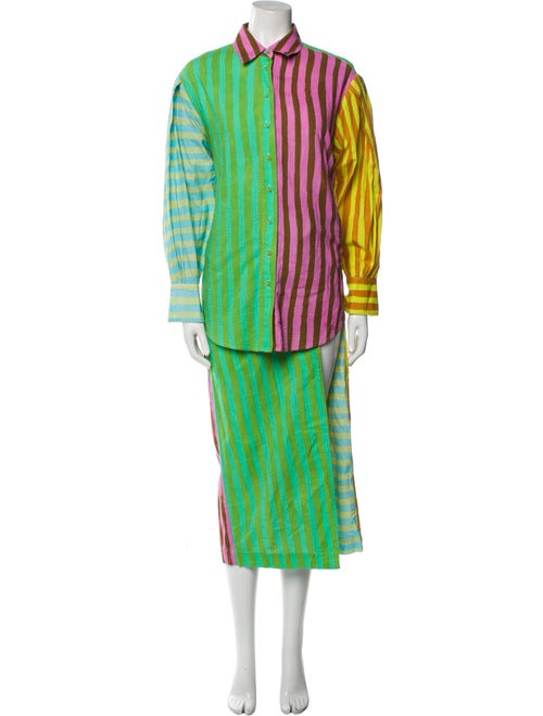 ALÉMAIS Striped Skirt Set