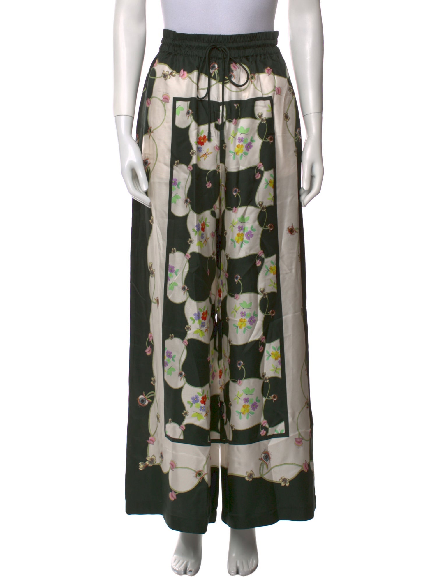 ALÉMAIS Silk Wide Leg Pants