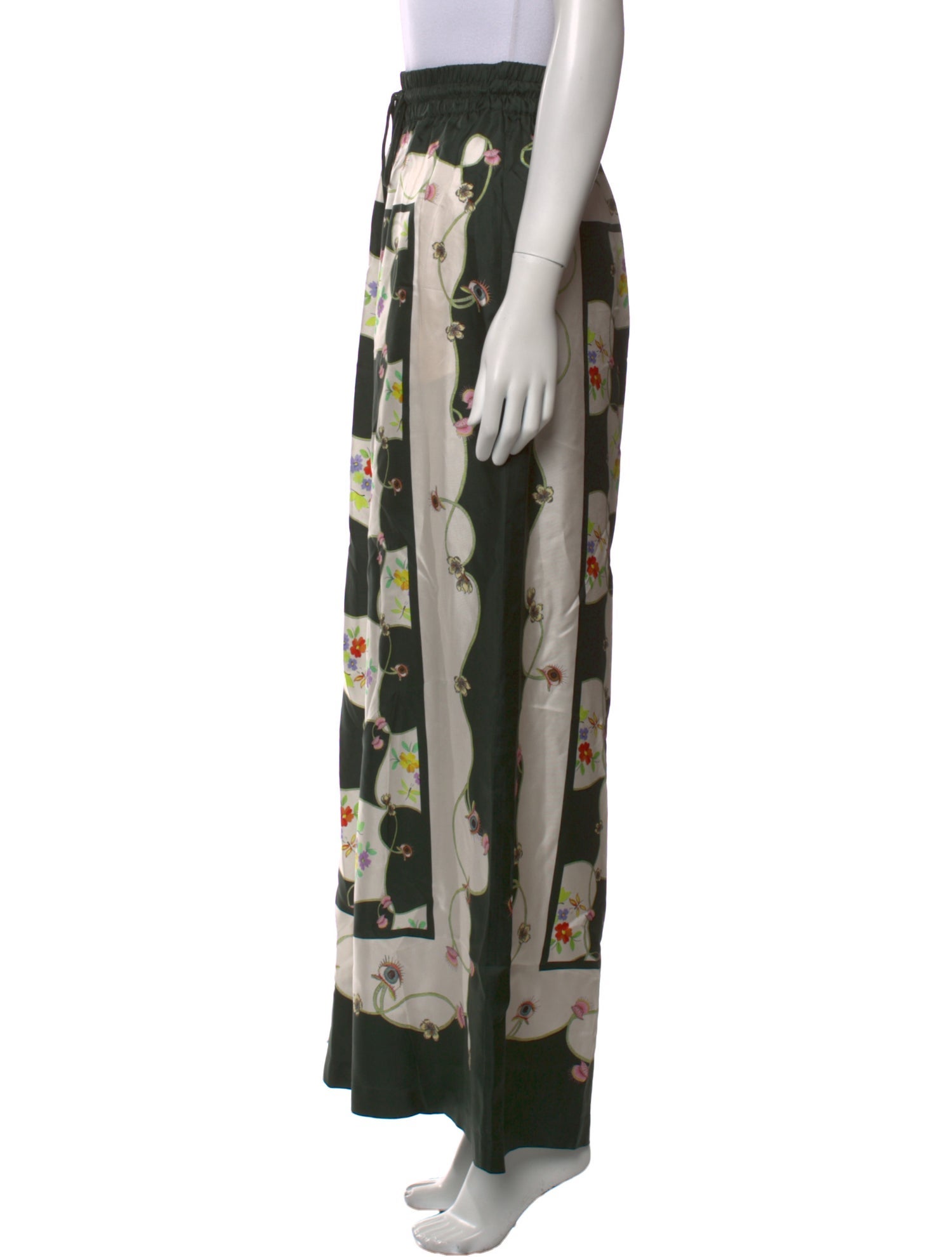 ALÉMAIS Silk Wide Leg Pants