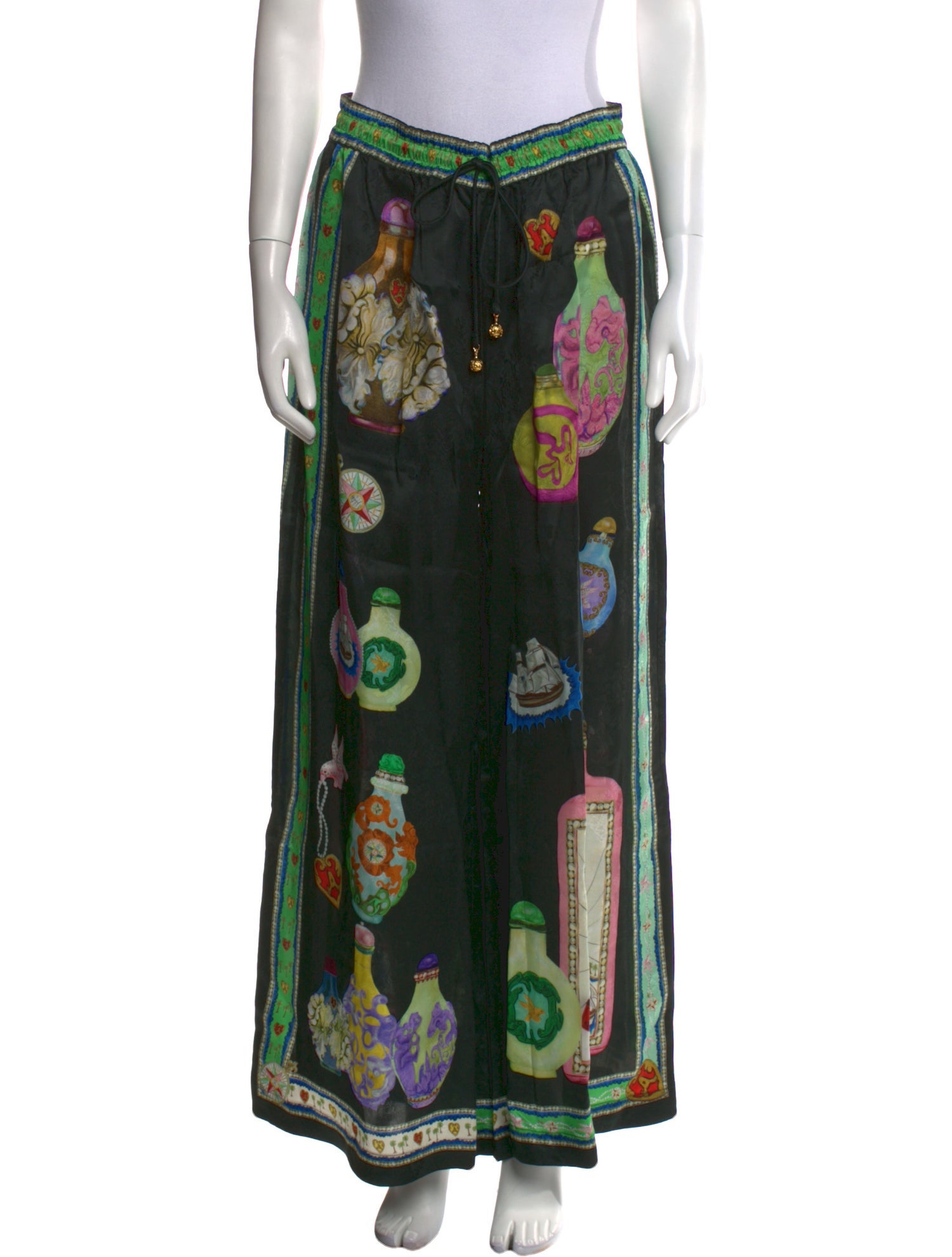 ALÉMAIS Floral Print Wide Leg Pants