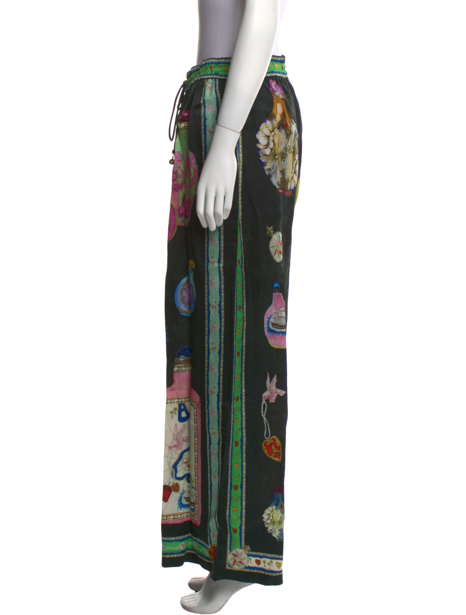 ALÉMAIS Floral Print Wide Leg Pants