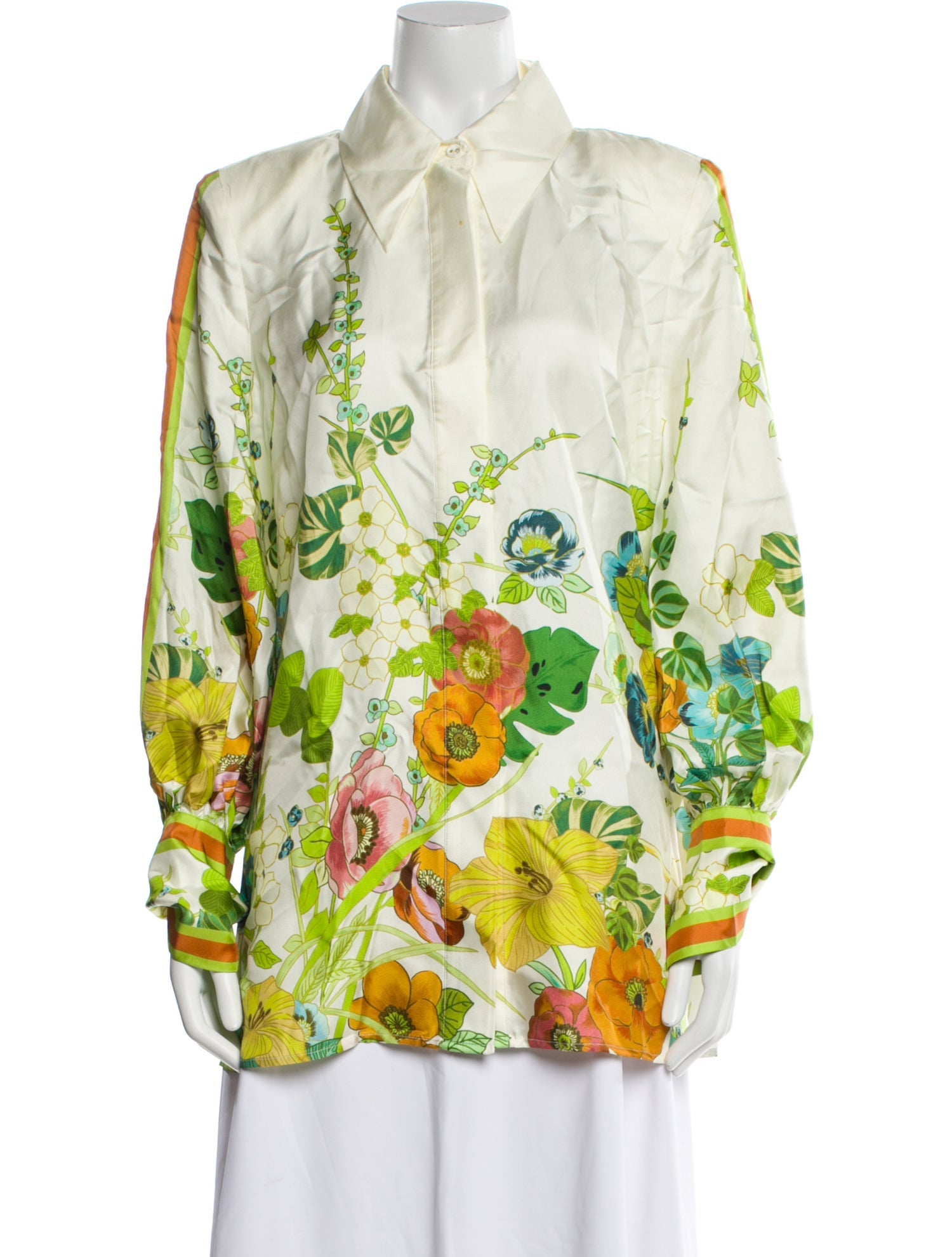 ALÉMAIS Silk Floral Print Tunic
