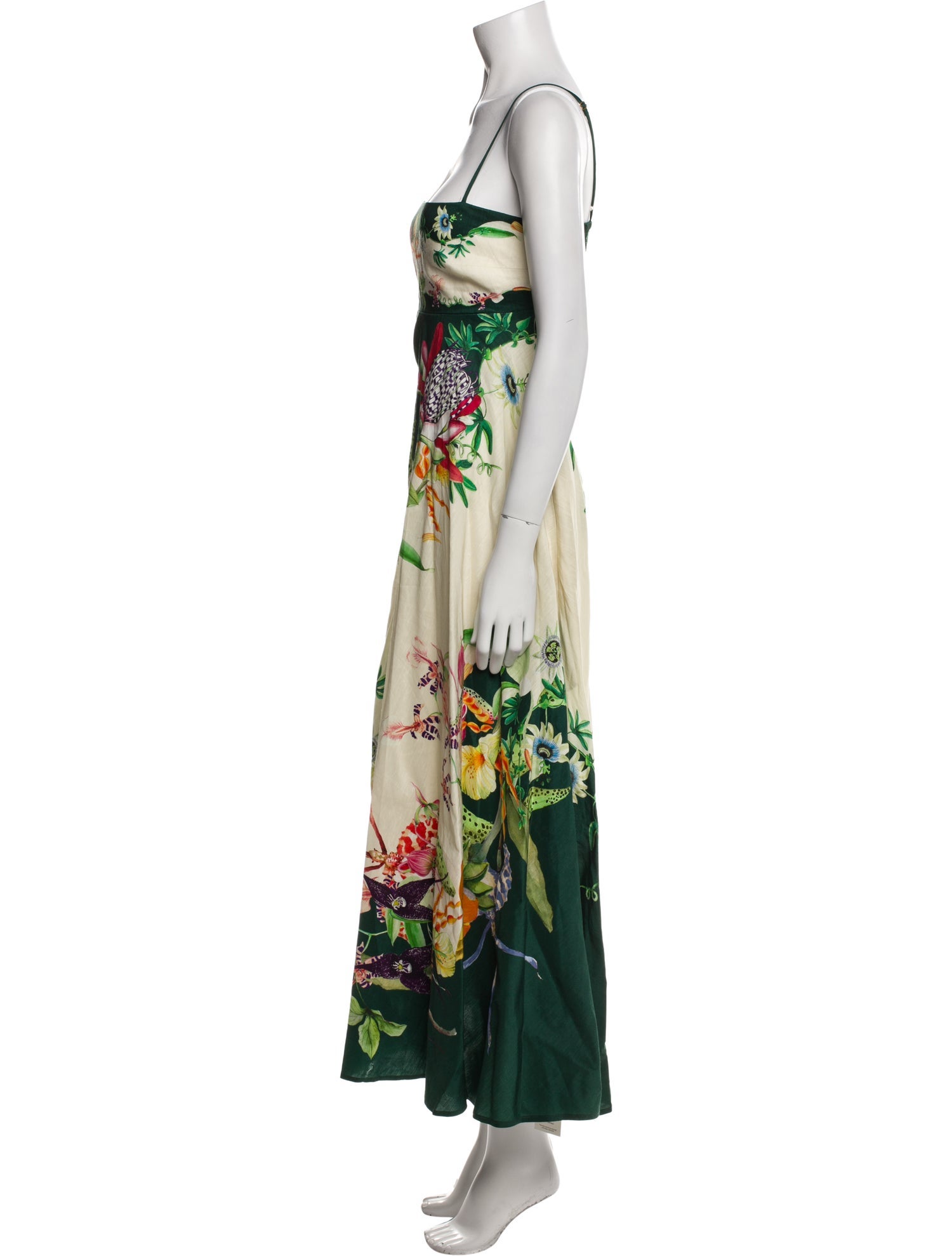 ALÉMAIS Floral Print Midi Length Dress