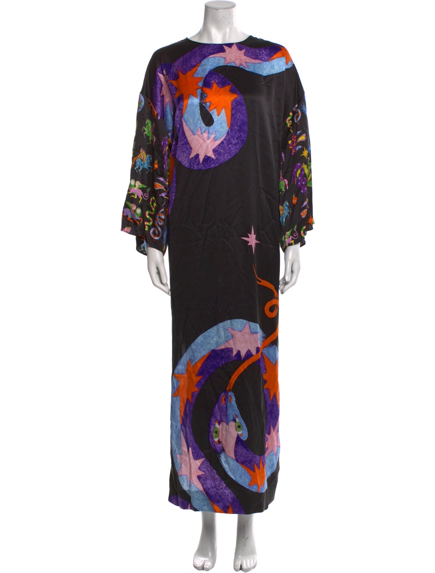 ALÉMAIS Silk Long Dress